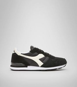 Diadora Camaro Joggesko Dame Svarte Hvite | Norge-208593