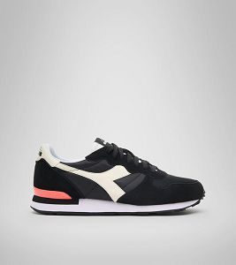 Diadora Camaro Joggesko Herre Hvite Svarte Oransje | Norge-619420