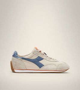 Diadora Equipe H Canvas Stone Wash Heritage Sko Herre Beige Blå | Norge-278345