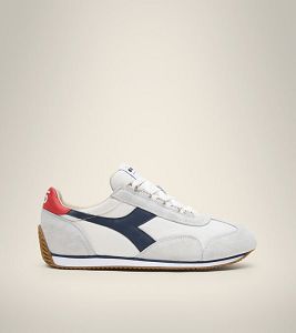 Diadora Equipe H Canvas Stone Wash Heritage Sko Dame Grå Blå | Norge-674935