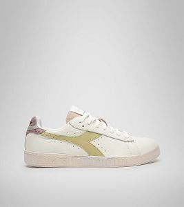 Diadora Game L Low Icona Wn Joggesko Dame Hvite Beige | Norge-970632