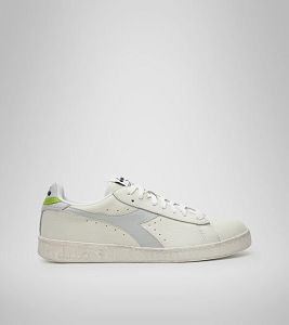 Diadora Game L Low Waxed Joggesko Dame Hvite Grå Grønn | Norge-584206