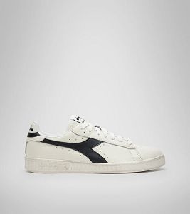 Diadora Game L Low Waxed Joggesko Herre Hvite Svarte | Norge-480625