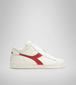 Diadora Game L Waxed Row Cut Joggesko Herre Hvite Rød | Norge-216457