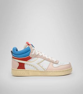 Diadora Magic Basket Demi Icona Wn Joggesko Dame Beige Rosa Blå | Norge-759348