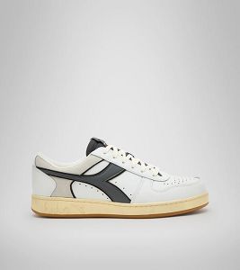 Diadora Magic Basket Low Icona Joggesko Herre Hvite Grå | Norge-209836