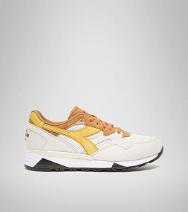 Diadora N9002 Overland Joggesko Herre Beige Brune Gul | Norge-763984